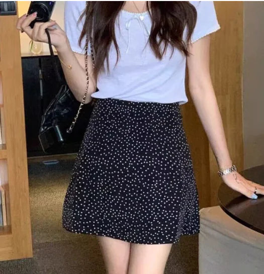 Chic Polka Dot A-line Mini